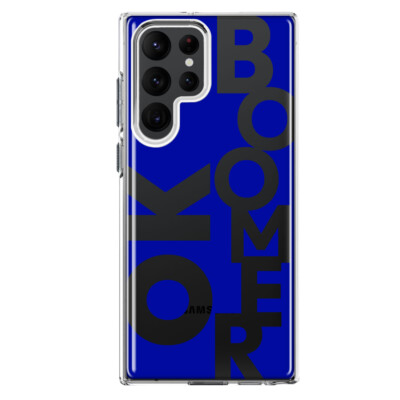 For Samsung Galaxy S22 Ultra Shockproof Case Blue Funny Quote Ok Boomer