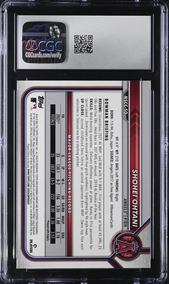 SHOHEI OHTANI 2022 Topps National Conv. Bowman Chrome NSCC-SO THE ONLY GEM MINT - Image 2 of 2