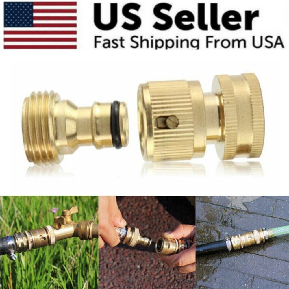 3/4" Garden Hose Quick Connect Water Hose Fit Female Male Co
