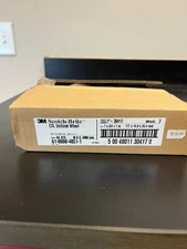 3M Scotch-Brite EXL Unitized Wheel, 7 inch diameter, 3/4" width, 1" hole, 2/case