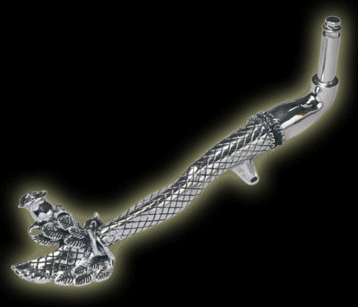 Image MC Kickstand for Harleys & Custom Bikes Lady Stocking Leg Kitty Rose