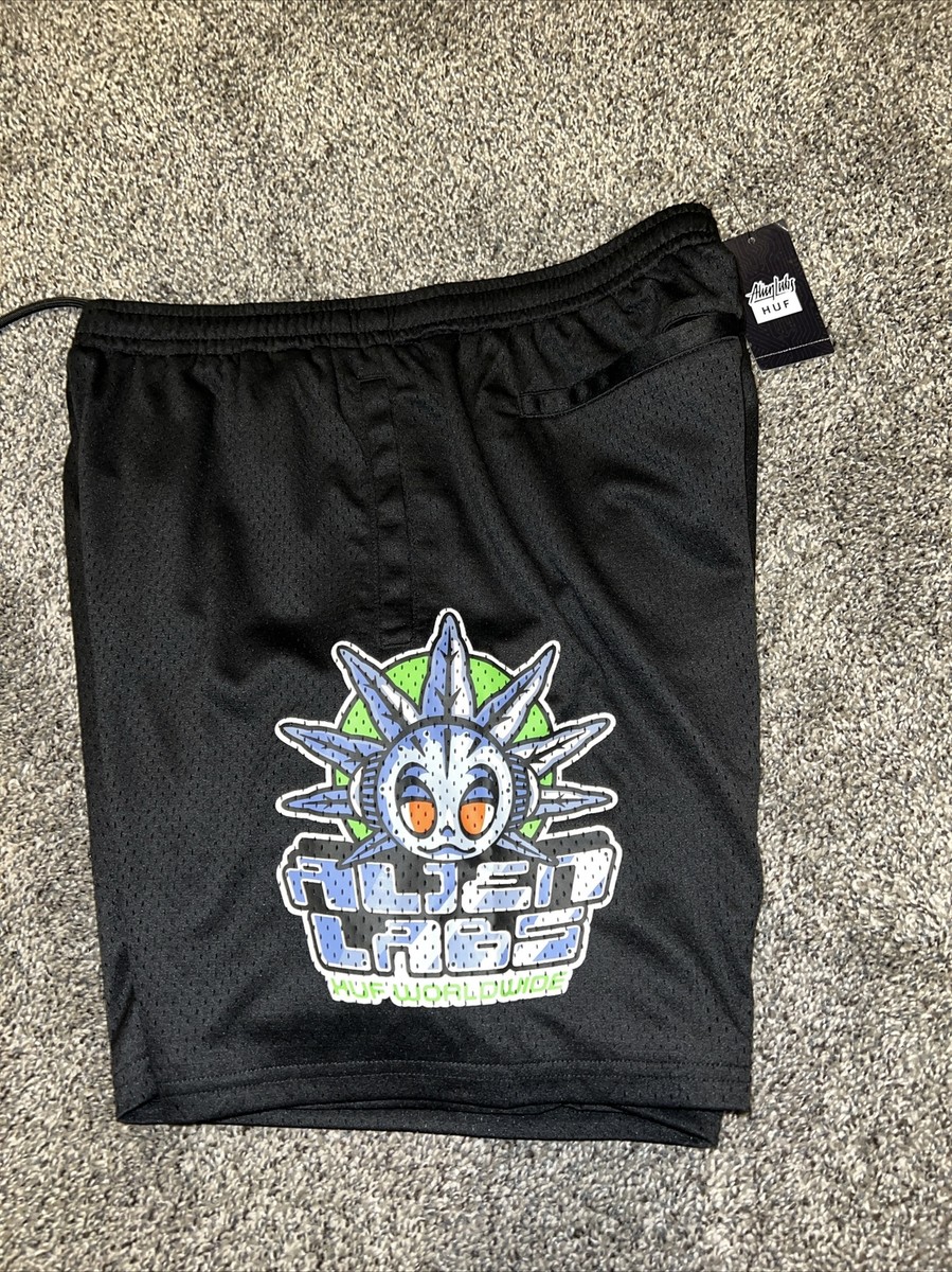 Huf worldwide Alien Labs Basketball Shorts Black Mens Size S Huf worldwide Alien Labs Basketball Shorts Black Mens Size S