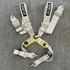 Sparco 4 Point Snap-On 3" Racing Seat Belt Harness Quick release gray Colour