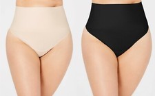 Maidenform Women's Curvy Tame Your Tummy Tailored Thong 	2X, 1X, 4X