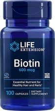 Life Extension,  Biotin  600 Mg  , 100 capsules