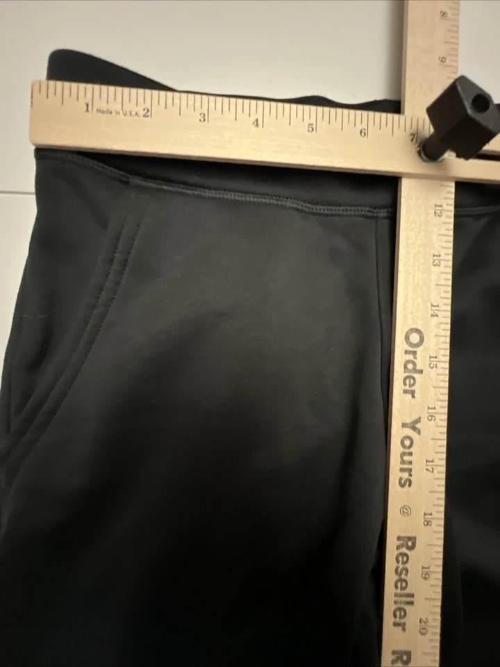 Pantalones deportivos REEBOK para niños medianos S7 R3 doble tiempo para correr NEGROS forrados de vellón Foto 2 de 4