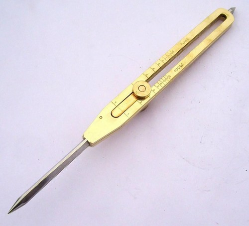 Brass Proportional Divider 9 Inches Engineer Drafting Scientific Tool Handmade - Picture 6 of 8