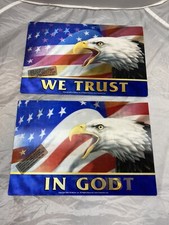 In God We Trust Stickers Decals Patriotic 3D Animated Lenticular 8x12, Lot 2  C  