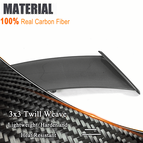 For Jaguar F-TYPE SVR Coupe 2014-2018 REAL Carbon Fiber Rear Trunk Wing Spoiler - Picture 10 of 13