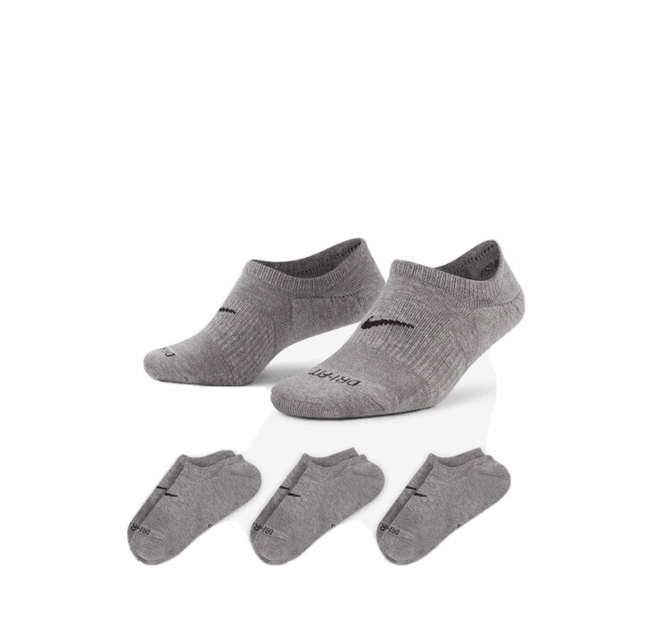 Nike No Show Socks Gray (DH5463-902) WMN 4-6/ YTH 3-5-image