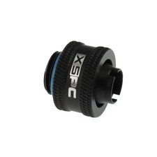 XSPC 3/8" ID x 1/2" OD Compression Fittings V2, Matte Black on Brass