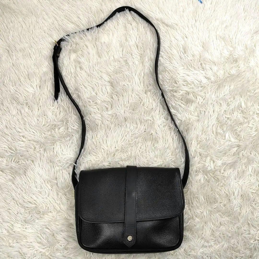 Borsa a tracolla Yves Saint Laurent in pelle nera con logo donna dal Giappone