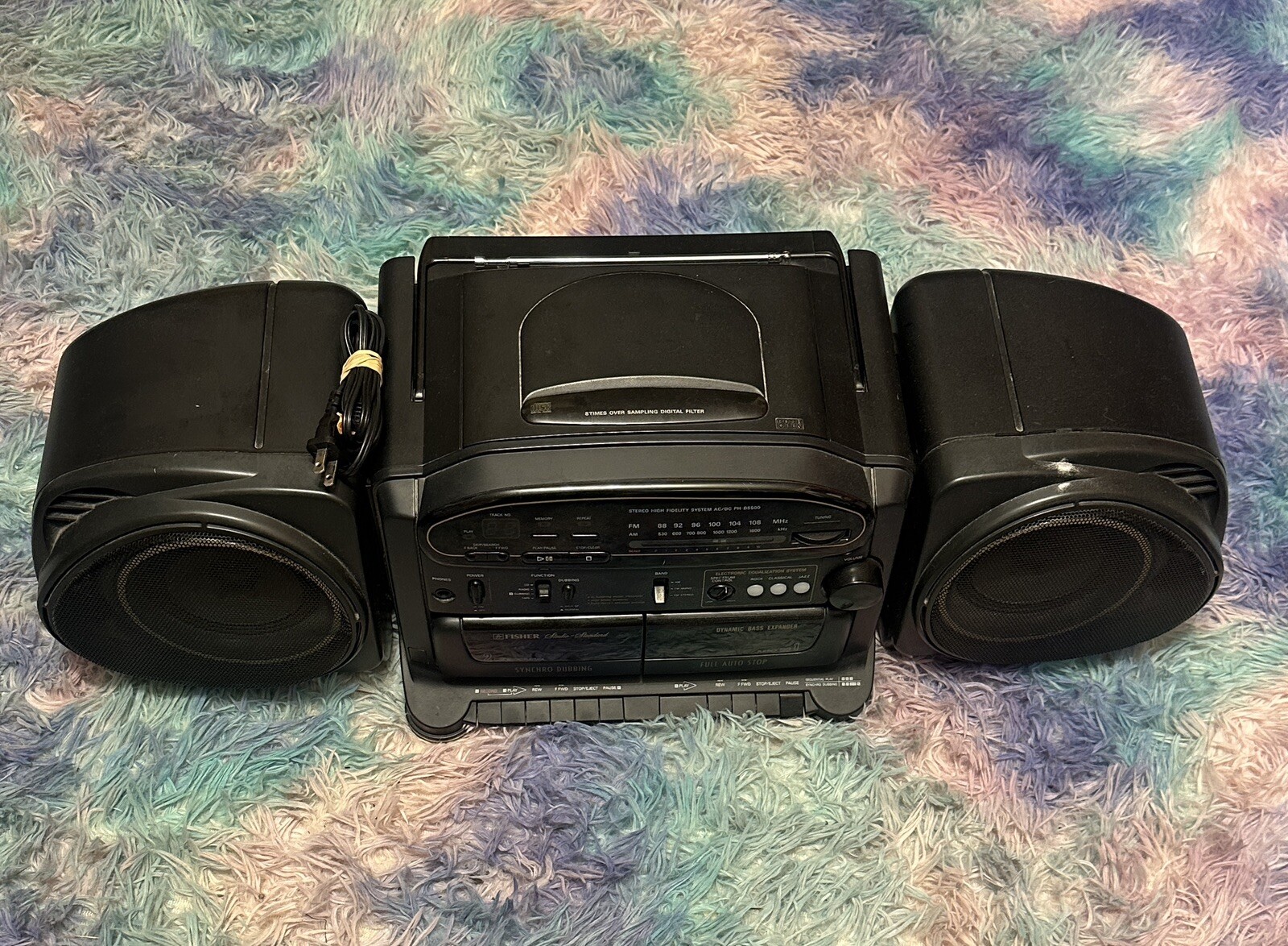 Fisher PH-D5500 Cassette Radio Boombox Vintage Stereo Cassette Deck READ MORE