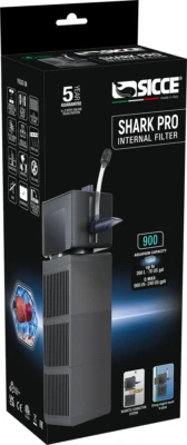 SICCE Shark PRO 900 - Innenfilter der neusten Generation für Aquarien bis 260 L