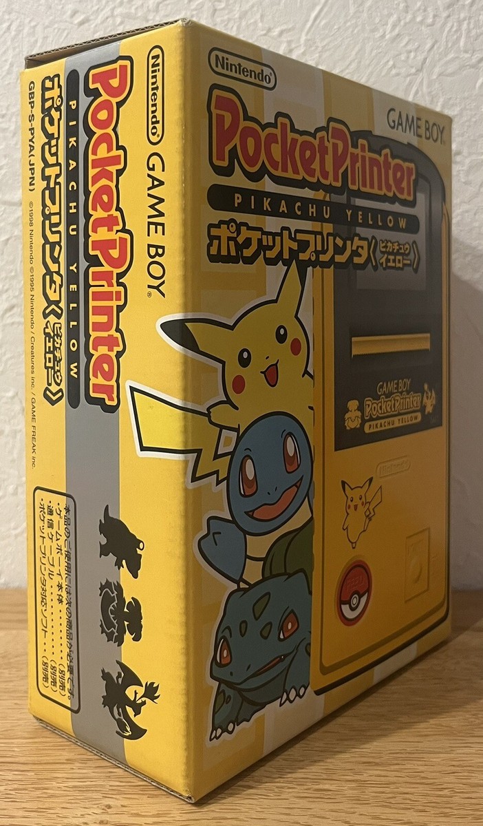 GAME BOY PocketPrinter ピカチュウバージョン Nintendo Game Boy Pikachu Handheld Pocketprinter - Yellow