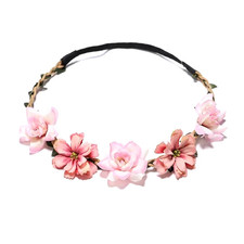 Fashion Sweet Bride Flowers Headband for Women Girls Bohemian Style Flower Crown