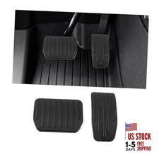 Car Foot Pedal Pads Set, 2PCS Aluminum Vehicle Accelerator Pedal Covers, Black