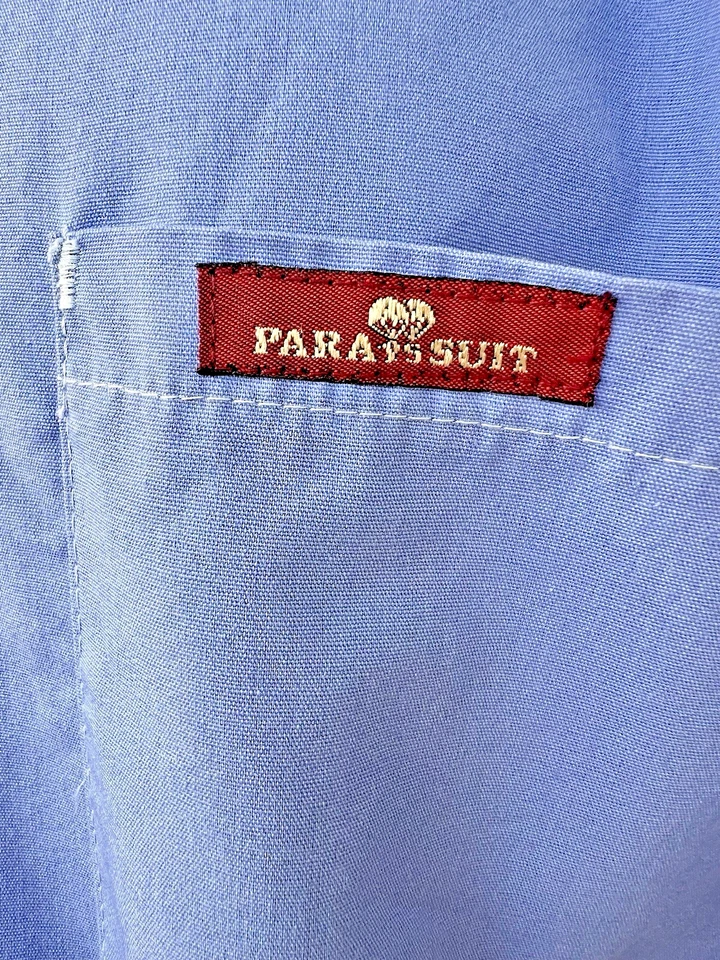 Vintage Unisex Jumpsuit44 Regular Coverall Para Suit Blue Belted Zip Retro - Image 4 of 4