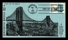 DR JIM STAMPS US COVER BROOKLYN BRIDGE CENTENNIAL FDC GARIK HAND MADE