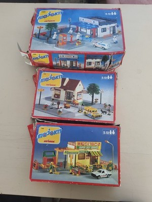 majorette majokit lot of 3 boxes 1980s incomplete garage bank hospital