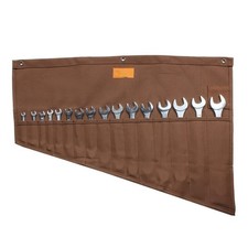 16 Pockets Spanner Wrench Tool Bag Roll Up Storage Bag Organizer Pouch Case