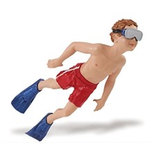 Freddie the free diver boy Safari Ltd. discontinued retired figure 220129 NEW