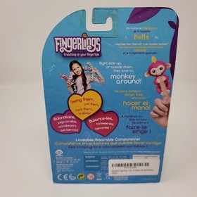 Fingerlings Baby Monkey Bella Pink Yellow Hair Interactive Toy WowWee New