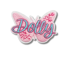 Butterfly Dolly Parton Patch, Iron On/Sew On
