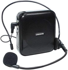 Rechargeable Portable Voice Amplifier, 10 Hrs. Battery Life, Headset Microphone 