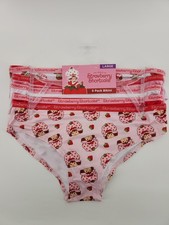 STRAWBERRY SHORTCAKE- 5 PACK- LARGE BIKINI PANTIES NWT B472-85