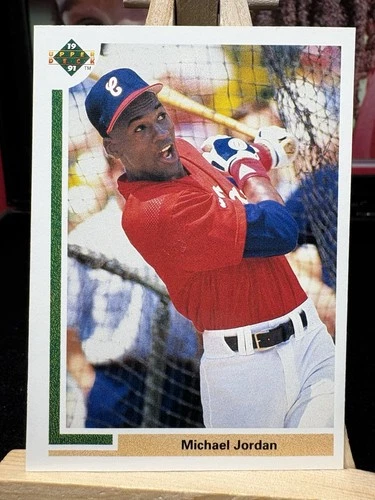 1991 UPPER DECK MICHAEL JORDAN #SP1 SHORT PRINT BASEBALL RC CARD G-VG+ Read