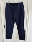 New J. Crew Pants Men's 33x30 Bowery Chino Slim Fit Straight Stretch Navy Blue — photo 1
