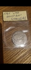 1745 Lima Shilling George II Silver Coin