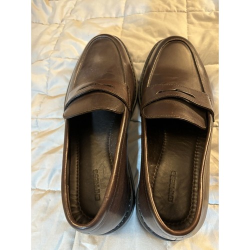 Express Men's Size 8 Penny Loafer Dark Brown Leather New - Picture 5 of 5