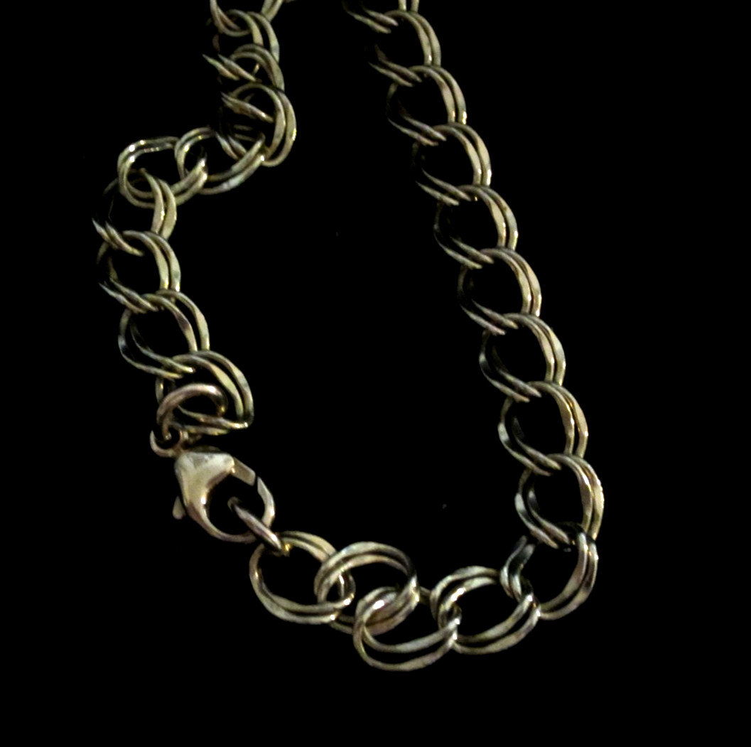 14k Yellow Gold Solid Double Link Charm Bracelet … - image 10