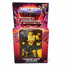 MOTU x Transformers Bumblebee Armor Man At Arms Figure Mattel New