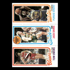 Purvis Short/Jack Sikma/Tom Owens #100/225/201 1980 Topps Basketball Card NBA NM