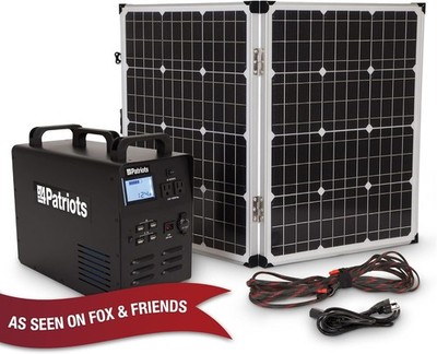 Patriot Power Solar Generator 1800 & 2 Solar Panel Pre-Owned | eBay