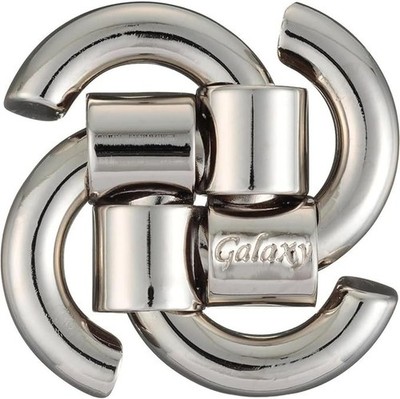 Hanayama Huzzle Cast Galaxy Metal Puzzle Brain Teaser Level 3 Bram Cohen Japan