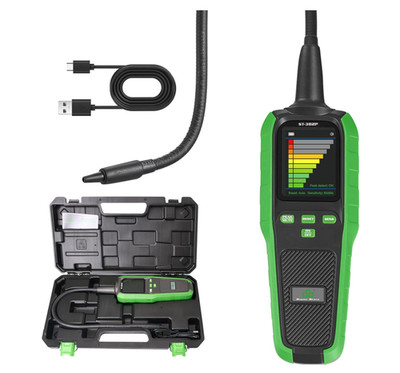 HVAC Refrigerant Leak Detector Stainless Steel Sensor Halogen Freon Sniffer, Ai