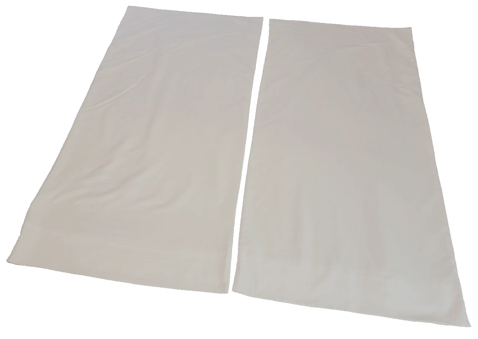 2 hermosas fundas de almohada blancas con bordado blanco. Microfibra King 20 X 39 Foto 3 de 4