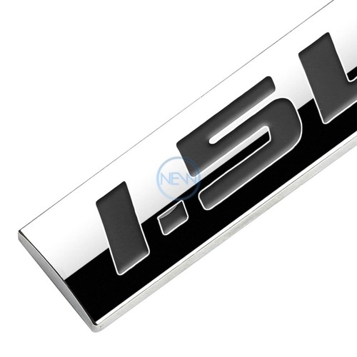 METAL 3D EMBLEM DECAL LOGO TRIM BADGE STICKER POLISHED CHROME BLACK 1.5L 1.5 L - Picture 2 of 3