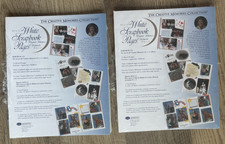 Lot of 2 Creative Memories 8 1/2 x 11 White Refill Scrapbook Pages 15 Sheets eac
