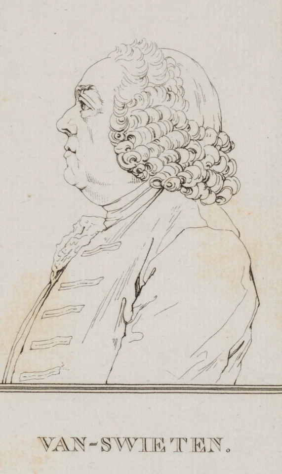 LANDON (*1760) nach SAINT-AUBIN (*1724), Profil des Van Swieten, KSt. Barock - Bild 3 von 4