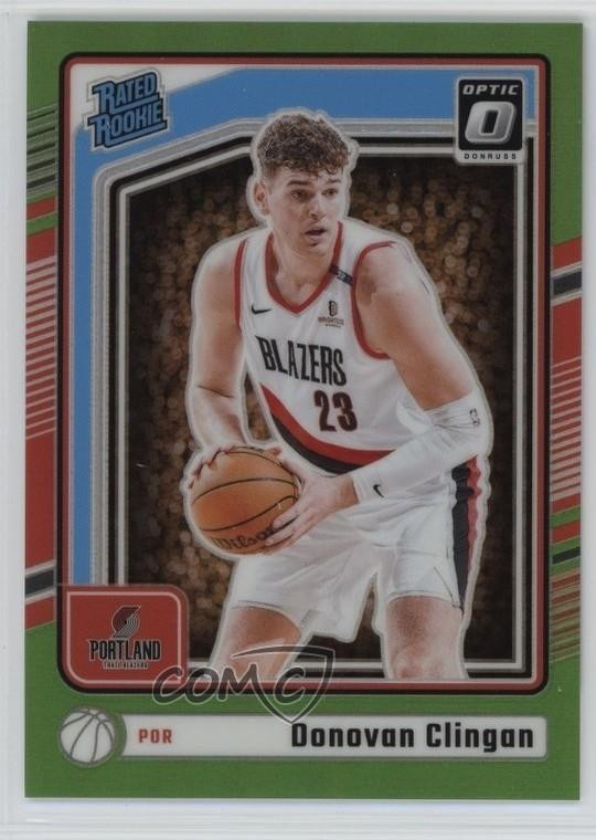 2024 Donruss Optic Rated Lime Green Prizm 123/149 Donovan Clingan Rookie RC 0n64