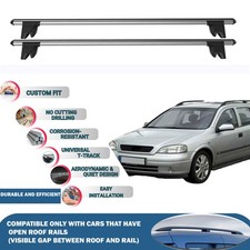 Roof Bars Cross Bars for Opel Astra G SW 1998-2004  Roof Rack Lockable 2X Grey