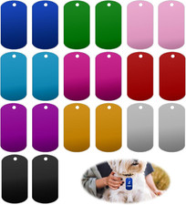 20 Pcs Metal Stamping Blanks Aluminum Tags Multicolor Metal Tags for Stamping...