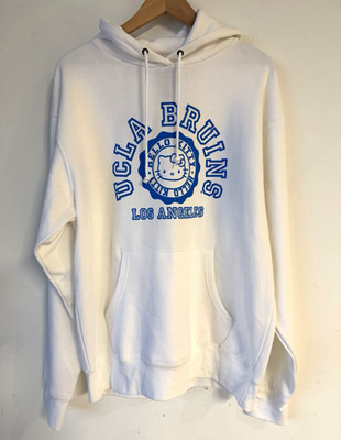 Blue 84 UCLA Bruins Hello Kitty Los Angeles White Sweatshirt Hoodie Size M