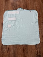 The Ollie World Blue Baby Swaddle Wrap Sleepsack, 0-6 Months With Laundry Bag