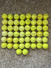50 Yellow Taylormade 3A/4A Matte Finish Golf Balls